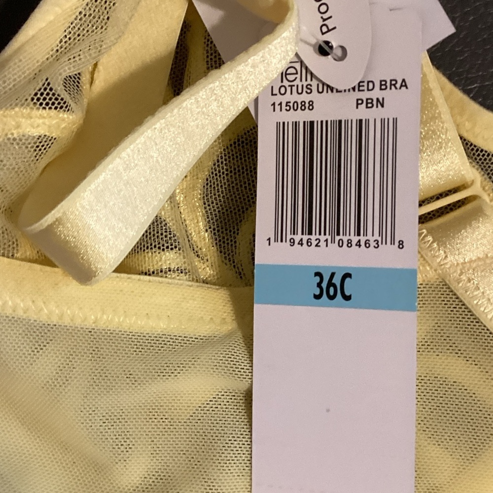 NWT Felina Lotus Unlined‎ Bra Size 36C - Picture 4 of 4